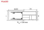 FC17 | GIÁ ĐỰNG CHAI LỌ - DAO THỚT INOX HỘP (300mm)