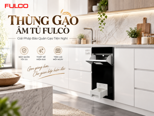 Thùng Gạo Âm Tủ Fulco – Giải Pháp Bảo Quản Gạo Tiện Nghi