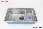 FC-K7843 | Chậu rửa 2 hố cân âm bản SUS304