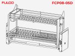 FCP08-05D | GIÁ BÁT ĐĨA TAY NÂNG HẠ FULL INOX 304 CÓ ĐIỀU CHỈNH LỰC