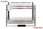 FC08-05A | GIÁ BÁT ĐĨA TAY NÂNG HẠ IN0X 304