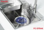 FC-D7546 | BỘ CHẬU VÒI RỬA1 HỐ INOX304 XƯỚC MỜ CAO CẤP