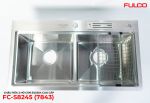 FC-S8245 (7843) | CHẬU RỬA 2 HỐ CÂN SUS304 CAO CẤP