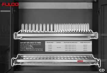 CD | GIÁ BÁT ĐĨA INOX TỦ TRÊN