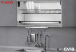GV18 | GIÁ BÁT ĐĨA TỦ TRÊN INOX