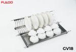 GV18 | GIÁ BÁT ĐĨA TỦ TRÊN INOX