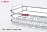 FC0508C | TỦ KHO 4 TẦNG INOX 304 NAN VUÔNG CÁNH MỞ QUAY