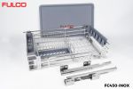 FC450 INOX | RAY ÂM GIẢM CHẤN INOX DÀNH CHO GIÁ XOONG NỒI, BÁT ĐĨA, TỦ DƯỚI