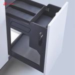 GIÁ ĐỰNG CHAI LỌ - DAO THỚT MÀU XÁM PHỦ NANO 5 LỚP FCB03