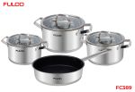 FC389 | BỘ NỒI INOX FULCO CAO CẤP