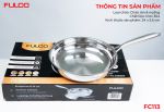FC113 | CHẢO INOX 304 LIỀN KHỐI 3 LỚP CAO CẤP