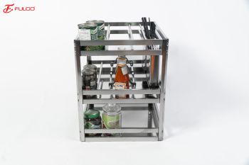 FC17 | GIÁ ĐỰNG CHAI LỌ - DAO THỚT INOX HỘP (300mm)