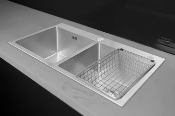 FC-V8245 (7843) | CHẬU RỬA 2 HỐ CÂN SUS304 CAO CẤP