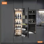 FC0508C | TỦ KHO 4 TẦNG INOX 304 NAN VUÔNG CÁNH MỞ QUAY