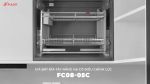 FC08-05C | GIÁ BÁT ĐĨA TAY NÂNG HẠ INOX 304 CÓ ĐIỀU CHỈNH LỰC