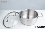 FC589 | BỘ NỒI FULCO CAO CẤP 4 MÓN INOX 304 LIỀN KHỐI 3 LỚP
