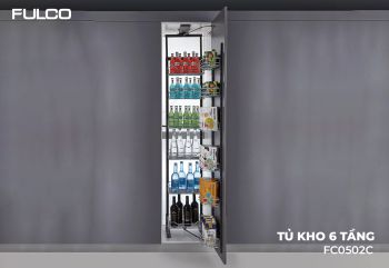 FC0502C | HỆ THỐNG TỦ KHO 6 TẦNG INOX 304