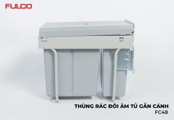 FC48 | THÙNG RÁC ĐÔI GẮN CÁNH CÓ GIẢM CHẤN