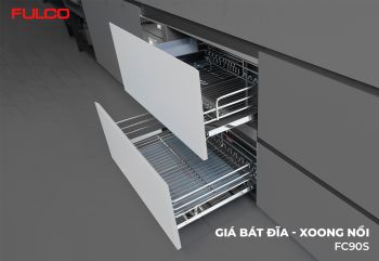 FC90S | GIÁ BÁT ĐĨA - XOONG NỒI NAN OVAL INOX 304 (600mm)