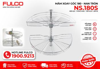 NS.180S | MÂM XOAY TỦ BẾP 180 ĐỘ