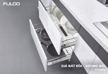 FC08S | GIÁ BÁT ĐĨA - XOONG NỒI NAN TRÒN (600mm)