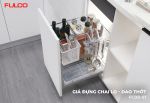 FC08-01 | GIÁ ĐỰNG CHAI LỌ - DAO THỚT INOX NAN TRÒN