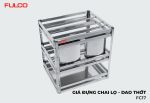 FC17 | GIÁ ĐỰNG CHAI LỌ - DAO THỚT INOX HỘP (300mm)