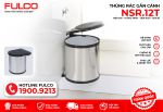 NSR.12T | THÙNG RÁC INOX GẮN CÁNH