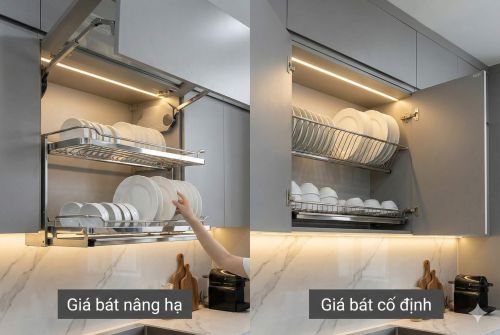 Nên chọn giá bát nâng hạ hay cố định truyền thống?